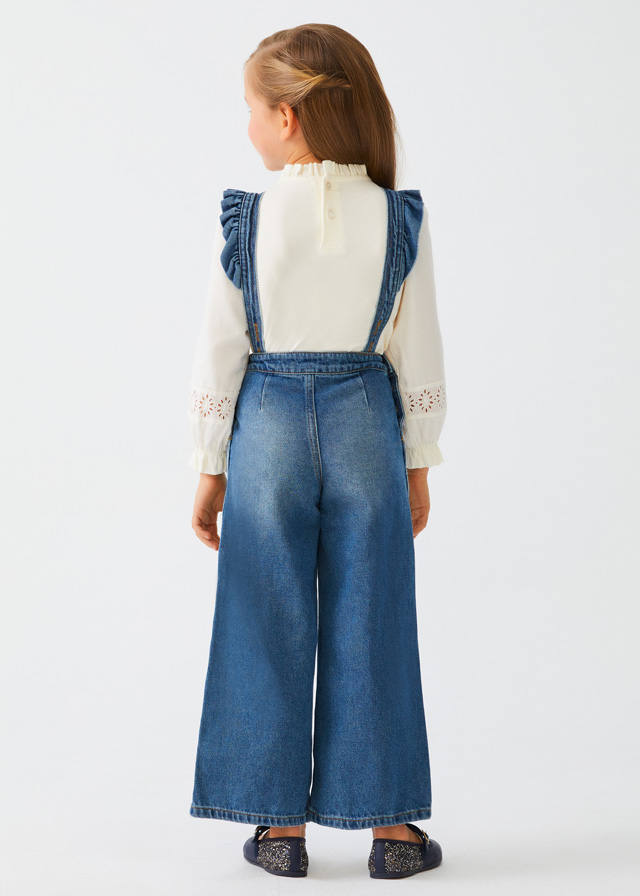 ABEL & LULA Peto vaquero volantes ni�a Azul medio 