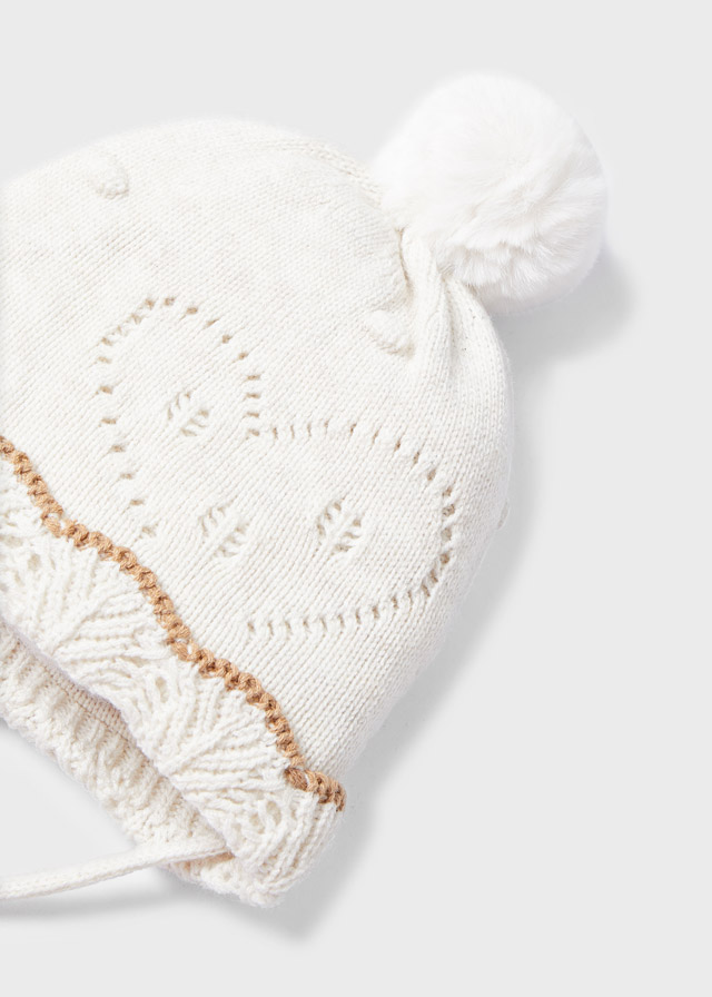 MAYORAL Conjunto de gorro con bufanda y manoplas Milk 