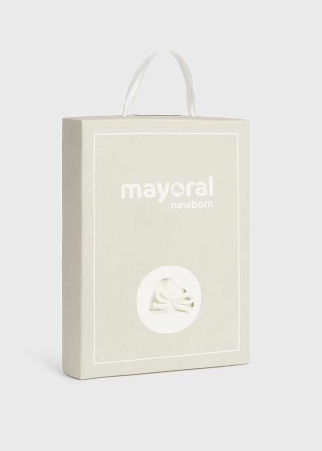 MAYORAL Conjunto de gorro con manoplas Crudo