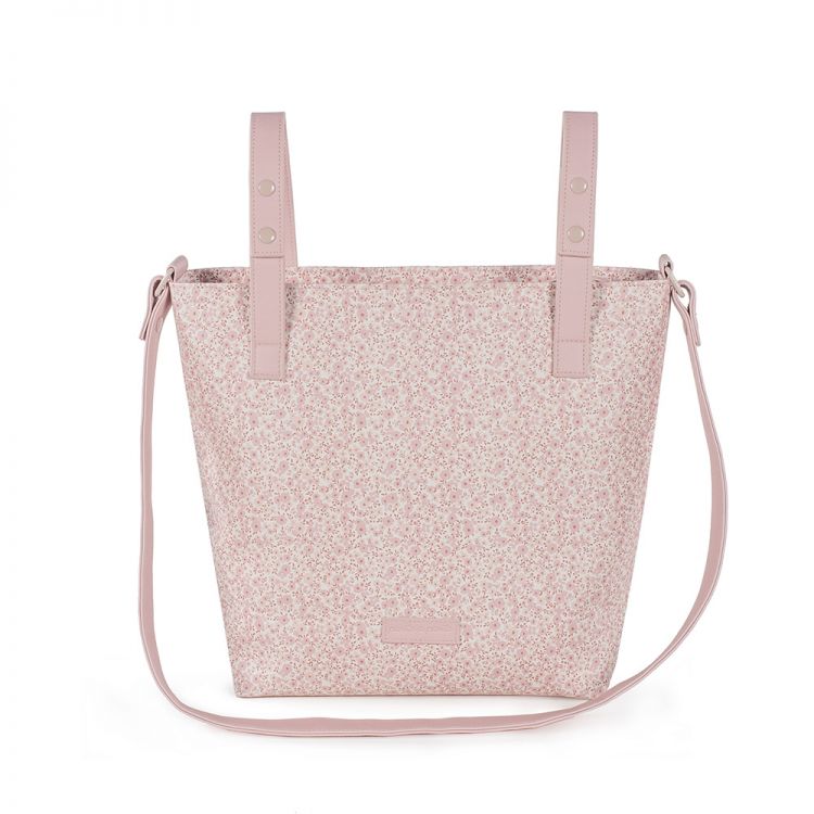 PASITO A PASITO Bolso panera Flower Mellow Rosa