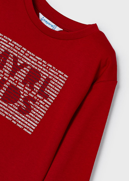 MAYORAL Camiseta manga larga Rojo