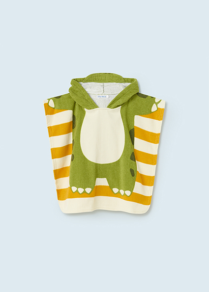 MAYORAL Toalla poncho con capucha para beb� Dinosaurio