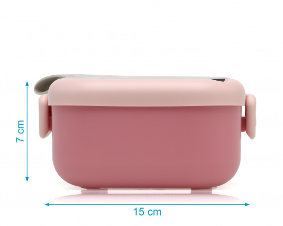 KIOKIDS Caja Almuerzo cuadrada Pink