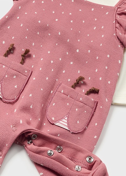 MAYORAL Pelele peto simulado con gorro lollipop