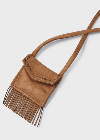 MAYORAL Vestido co bolso antelina Canela