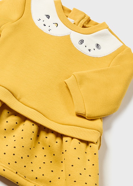 MAYORAL Vestido con sudadera simulada Honey