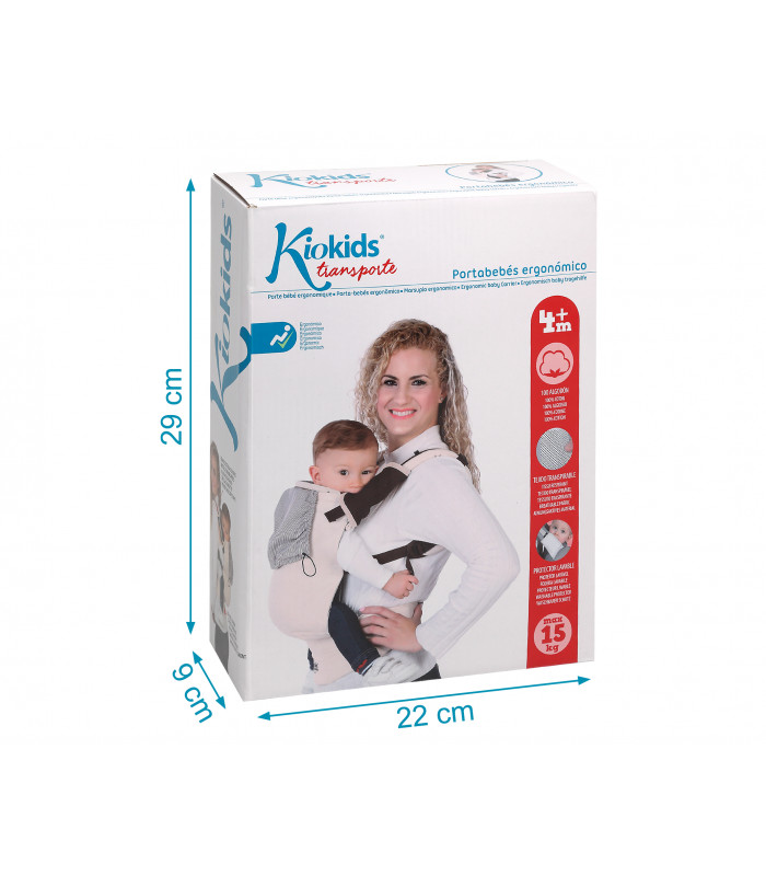 KIOKIDS Mochila ergon�mica Beige