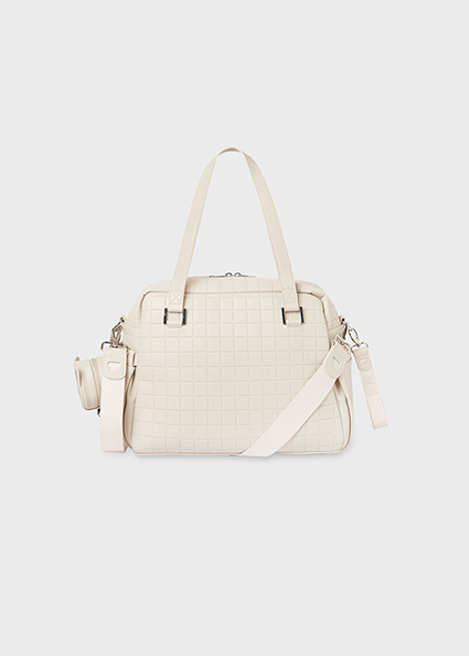 MAYORAL Bolso acolchado con portachupete Piedra