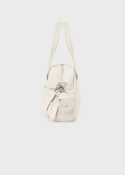 MAYORAL Bolso acolchado con portachupete Piedra