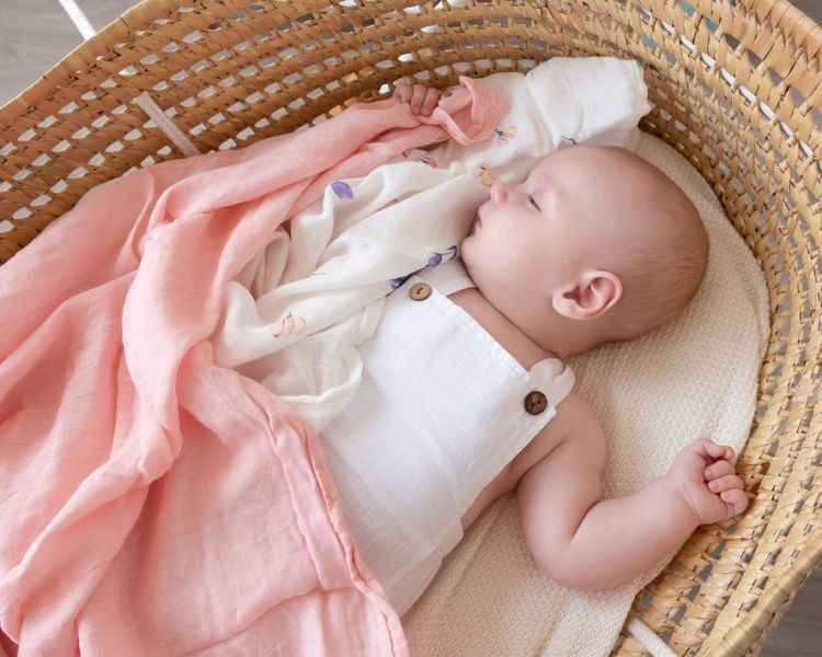 KIOKIDS Set 2 Muselinas bamb� Rosa