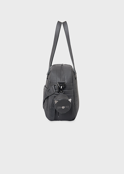 MAYORAL Bolso acolchado con portachupete Antracita