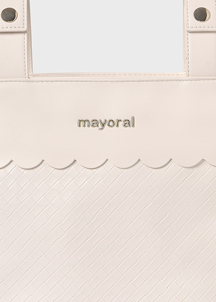 MAYORAL Bolso trenzado peque�o Crudo