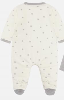 MAYORAL Pijama combinado gris y blanco