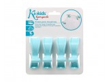KIOKIDS Pinzas sujeta azul 4 unids