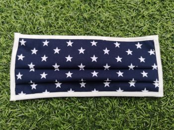 Mascarilla  Adulto Lavable Estrellas Marino con triple capa y filtro