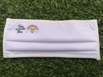 Mascarilla Adulto Lavable Arcoiris con triple capa y filtro