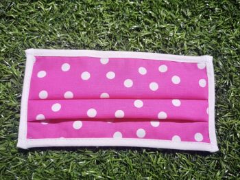 Mascarilla Infantil Lavable Lunares triple capa con filtro
