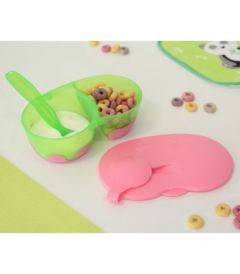 KIOKIDS Cuenco doble antideslizante