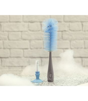 KIOKIDS Limpiabiberones azul y gris 