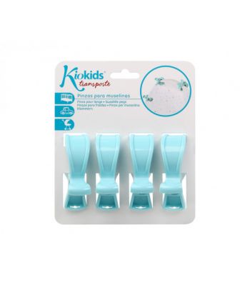 KIOKIDS Pinzas para muselinas azul