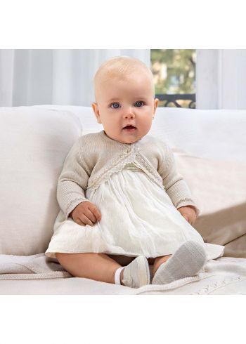 MAYORAL Vestido ceremonia tul Lino MAYORAL