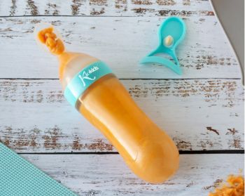KIOKIDS Cuchara dispensadora de papilla AZUL