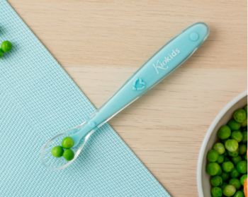 KIOKIDS Cuchara en silicona AZUL