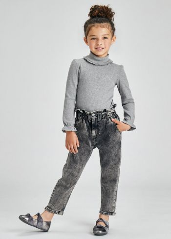 MAYORAL Pantaln largo slouchy nia Gris 