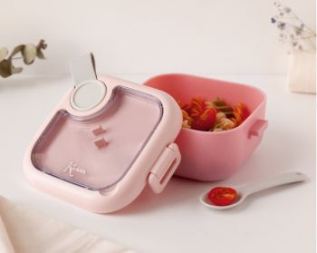 KIOKIDS Caja Almuerzo cuadrada Pink